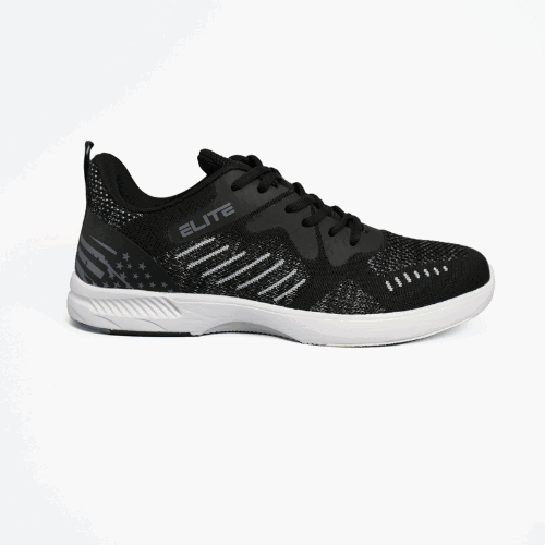 ELITE Men's Freedom Athletic Lace Up Bowling Shoes with Universal Sliding Soles - Right & Left Handed Bowlers - Perfect for League Play & Casual Bowling