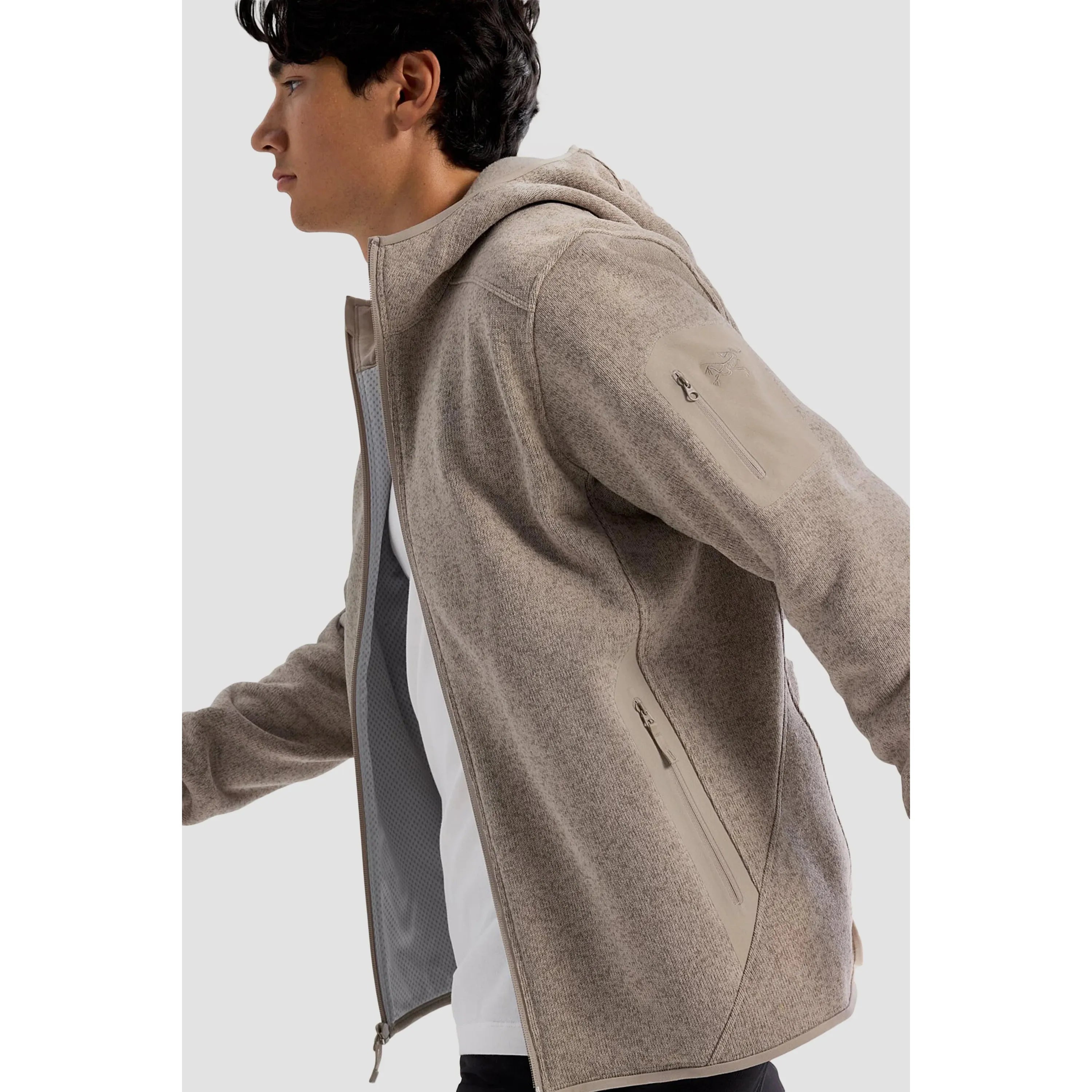 Arc'teryx Men's Covert Hoody - Lightweight Fleece Jacket for Hiking & Outdoor Activities | Water-Resistant & Breathable Midlayer for Camping, Travel & Casual Wear