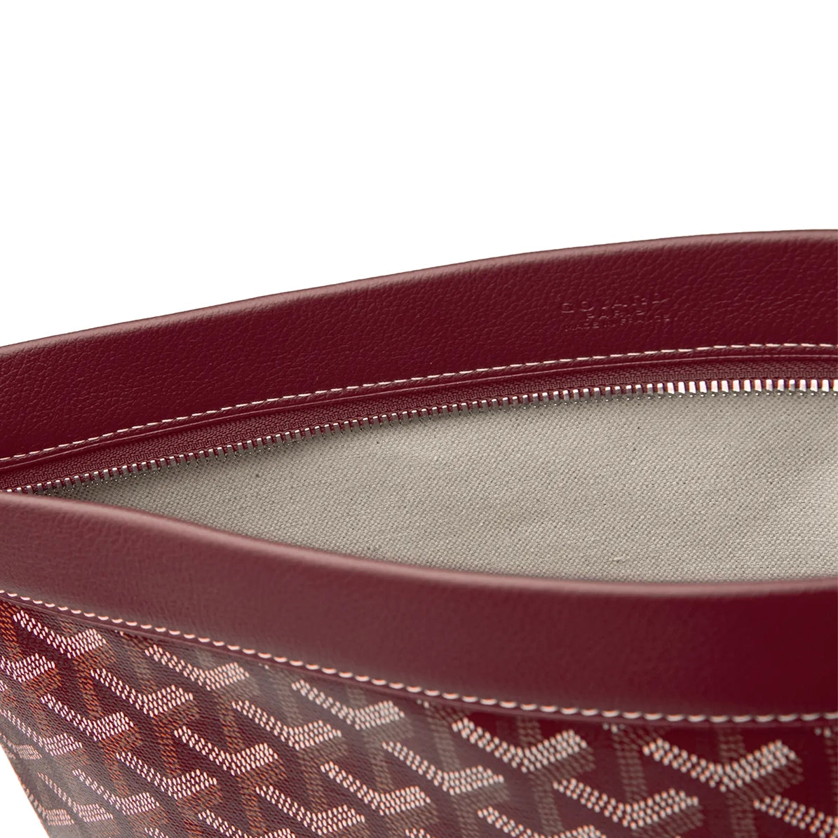 Goyard Conti Burgundy Leather Pouch - Luxury Crossbody Bag for Women | Perfect for Travel, Shopping & Evening Events