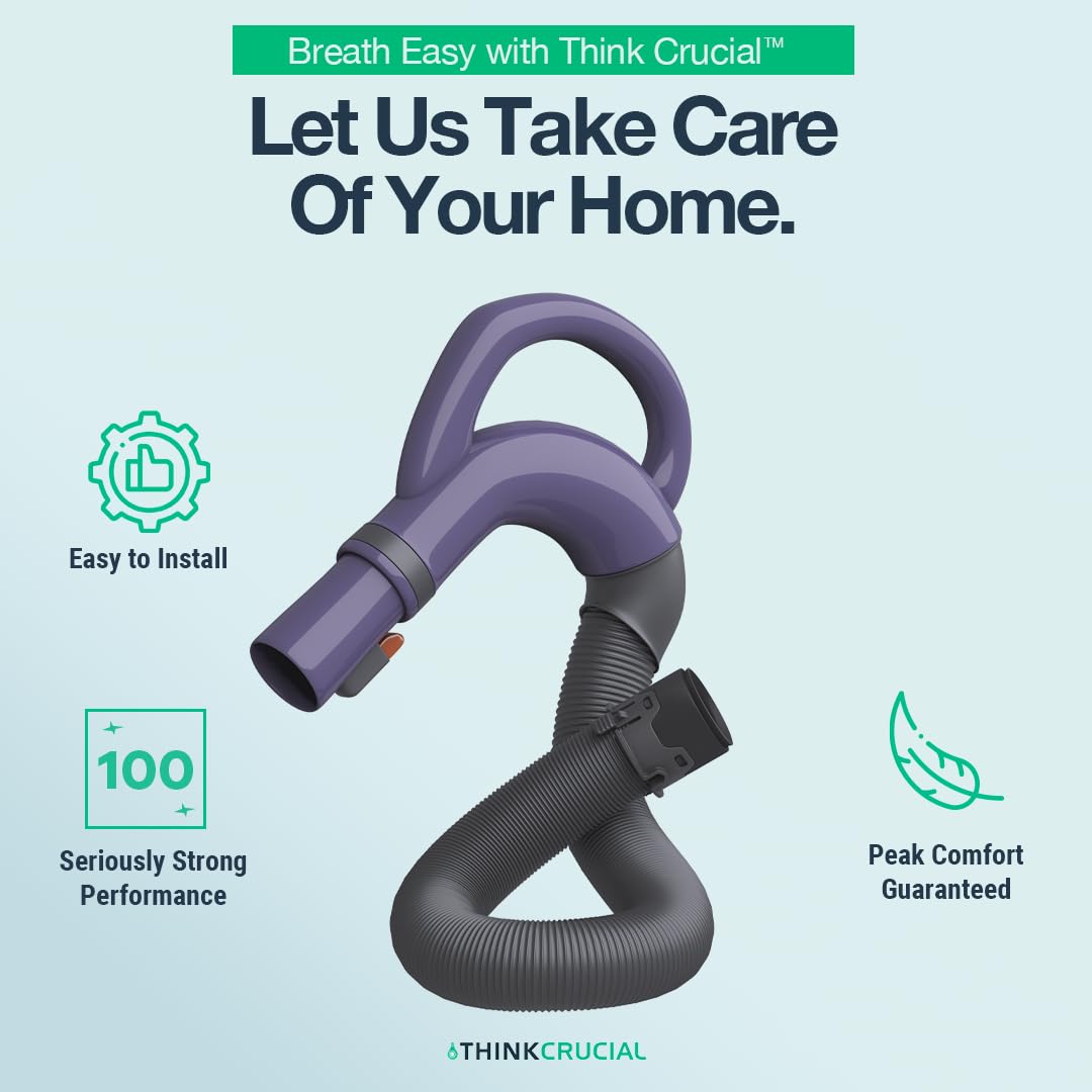 Think Crucial Replacement Vacuum Hose for Shark NV350 NV351 NV352 UV440 - Lightweight Durable 113FFJ Compatible Hose Handle - Perfect for Home Cleaning & Pet Hair Removal (1 Pack)