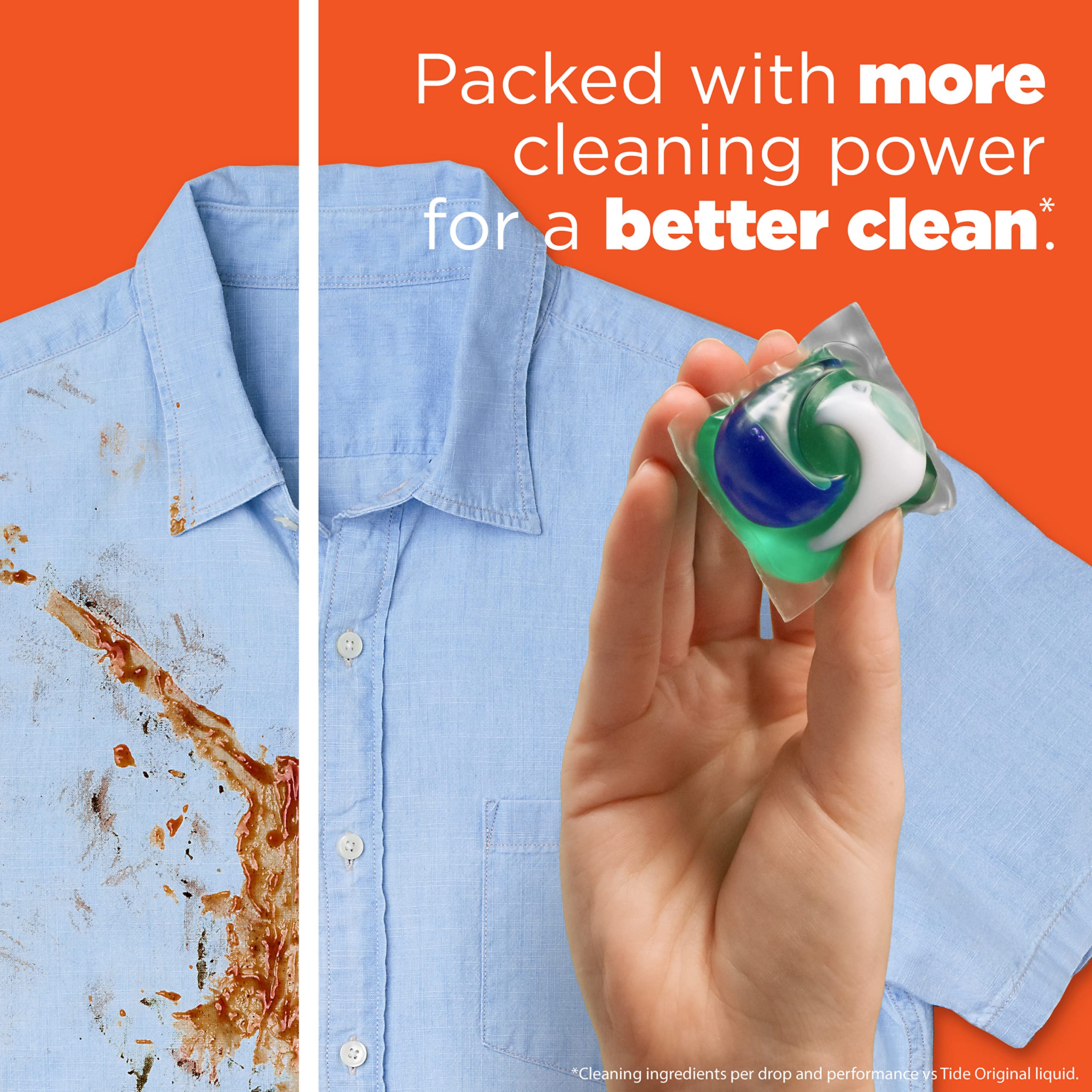 Tide PODS Laundry Detergent Soap Pacs, HE Compatible, 57 Count, Powerful 3-in-1 Clean (Fresh Spring Meadow Scent) - Perfect for HE Washers, Quick Loads & Busy Households