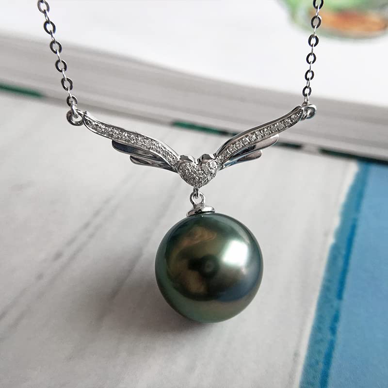 Elegant Tahitian Black Pearl Necklace for Women - Perfect Anniversary, Birthday, Mother's Day & Valentine's Gift - Luxury Jewelry for Wife, Mom & Her - Ideal for Date Nights, Weddings & Special Occasions