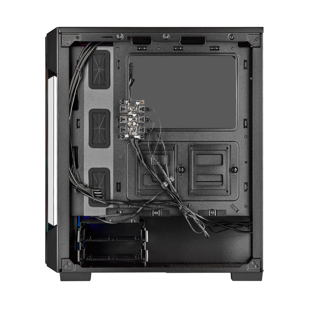 Corsair iCUE 220T RGB Tempered Glass Mid Tower ATX PC Case - Black | High Airflow Design with 3 RGB Fans | Perfect for Gaming & Streaming Setup
