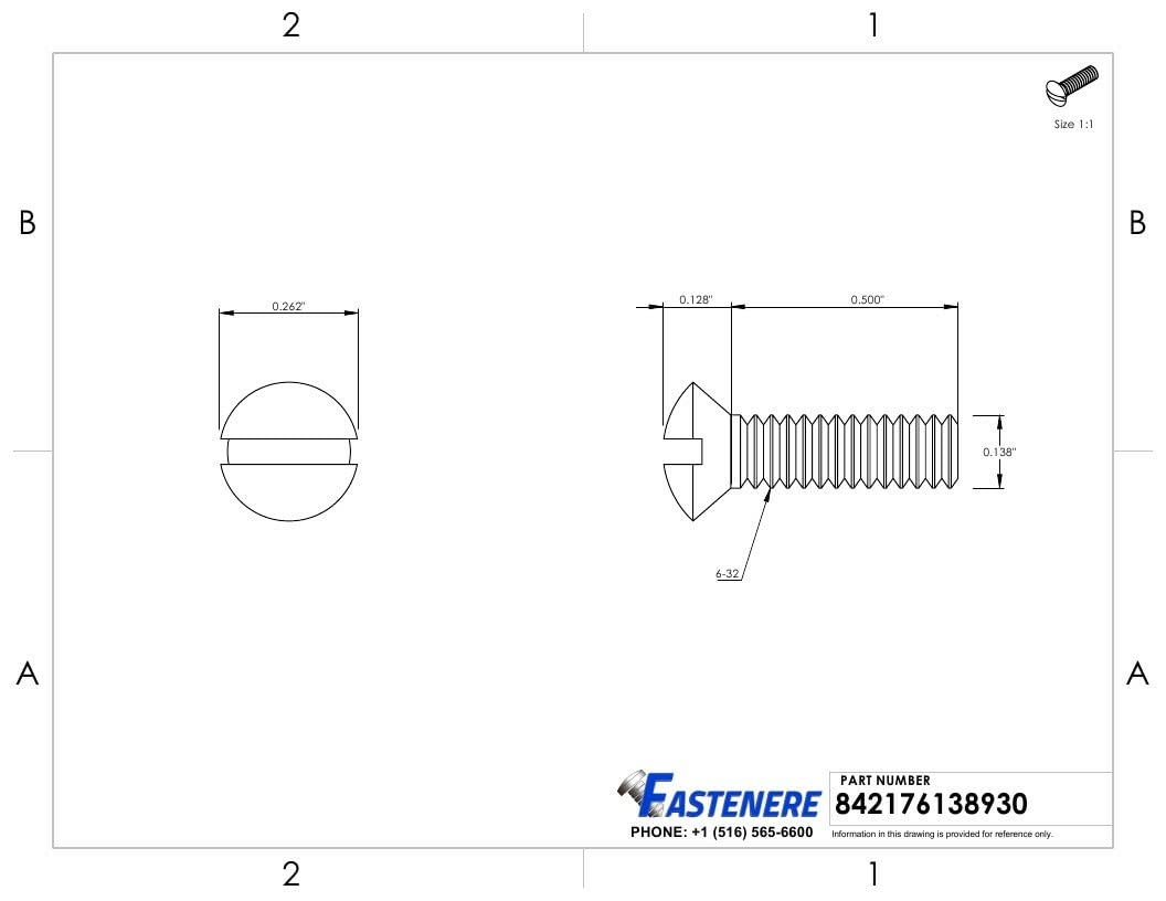6-32 x 1/2