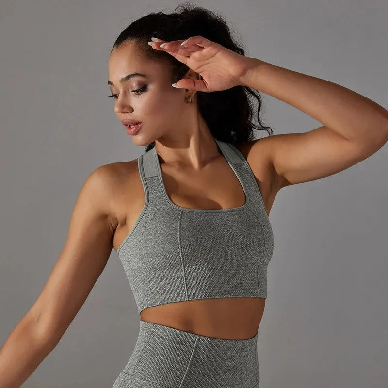 Women's High Waist Yoga Pants & Sports Bra Set - Breathable Workout Leggings & Supportive Activewear for Gym, Running, Pilates - Perfect for Fitness, Lounge & Travel