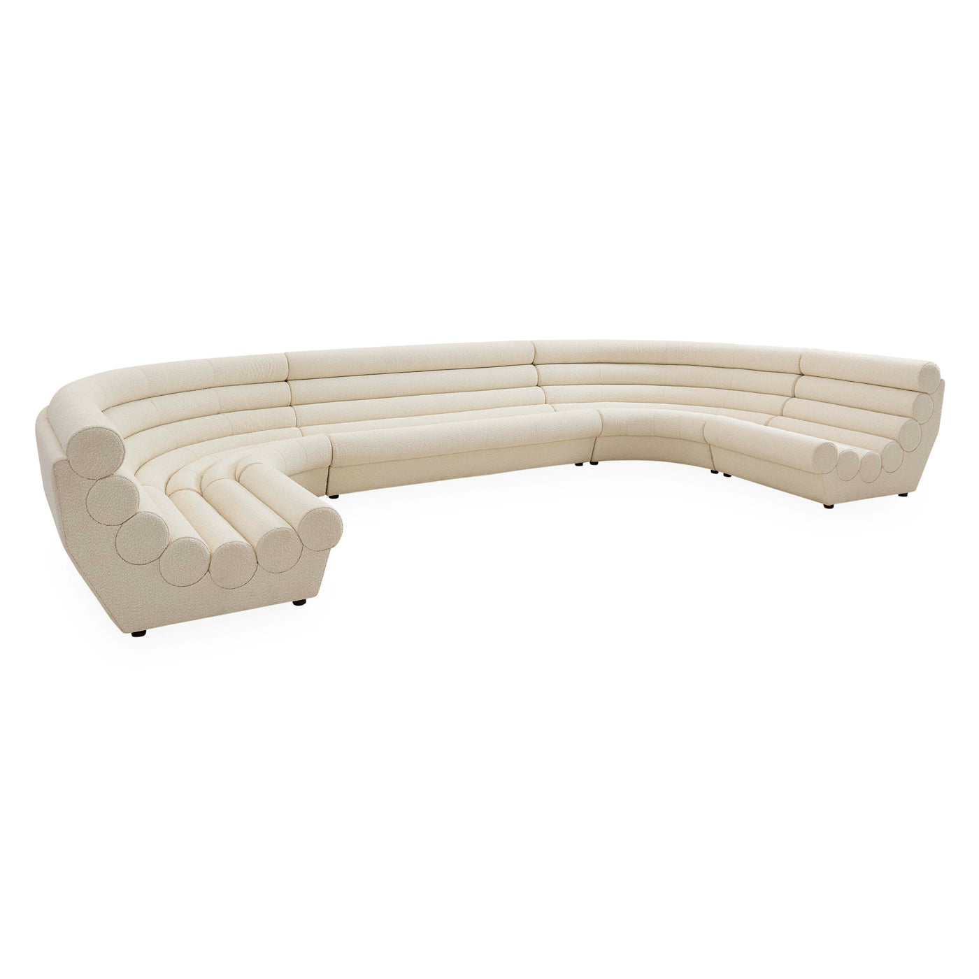 Futura 5-Piece Sectional Sofa Set - Modern L-Shaped Couch for Living Room, Family Room & Lounge Areas