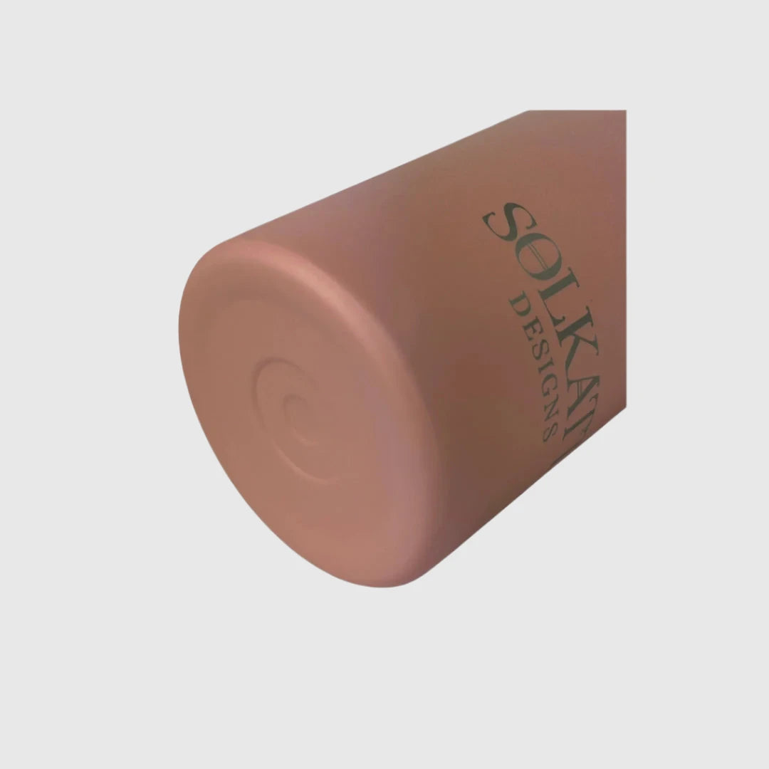 Coral Pink Insulated Stainless Steel Water Bottle 650ml - Keeps Drinks Hot/Cold for Hours, Perfect for Gym, Hiking & Outdoor Activities