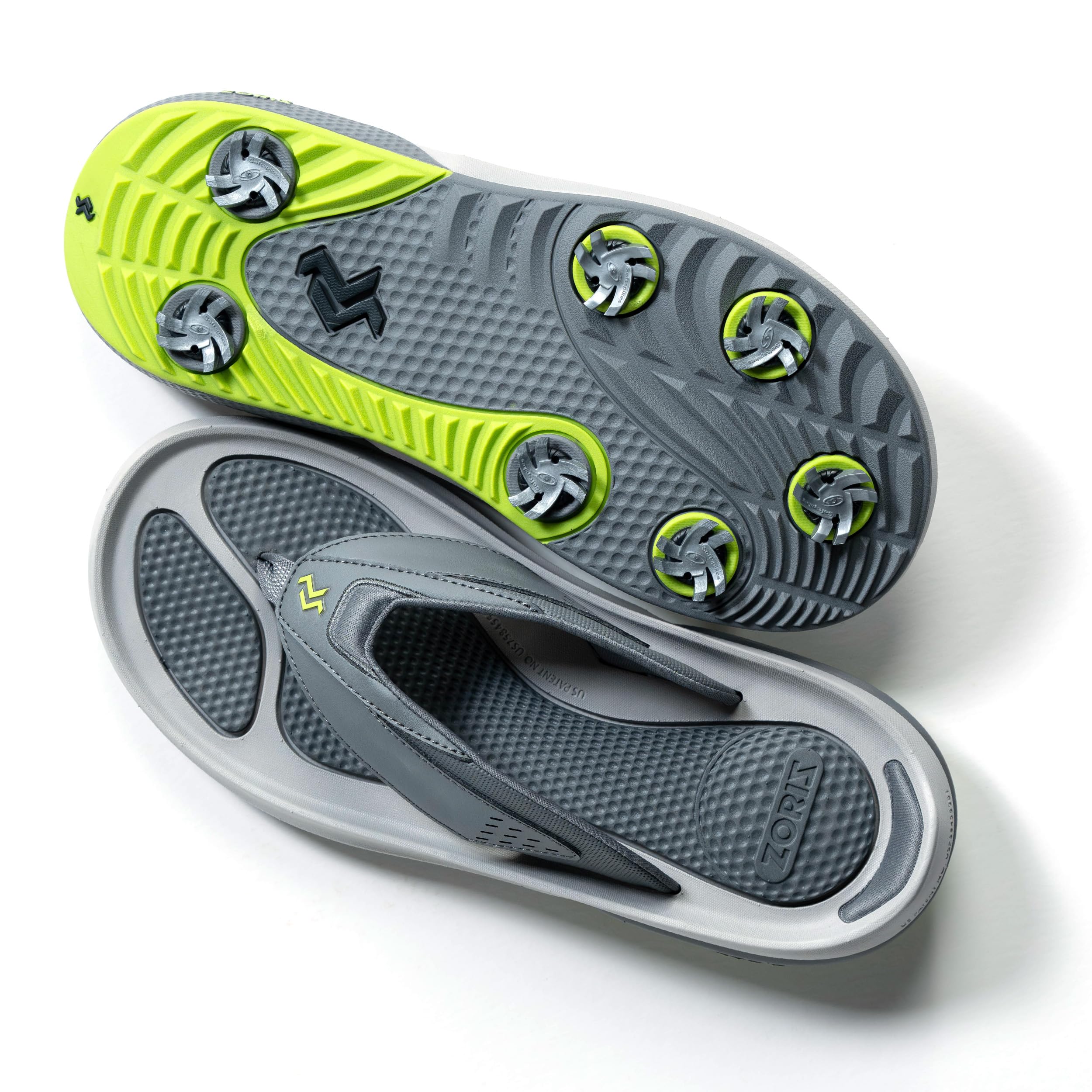 **ZORIZ Zoomy Golf Sandals - Unisex Golf Flip Flops with Removable Tornado Golf Cleats - Men's & Women's Sandals for Walking, Beach, Sports & Golf - Perfect for Golfing, Beach Outings & Casual Wear**