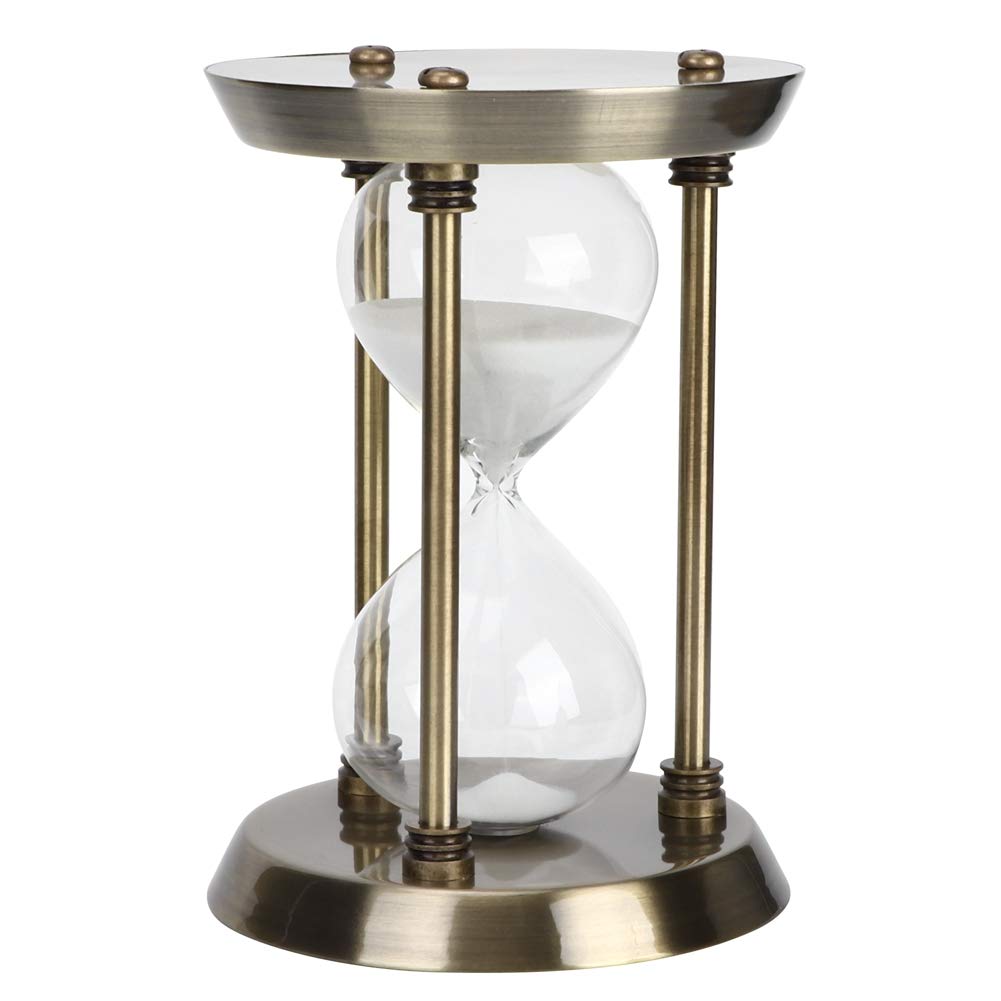 Eco-Friendly Glass Sand Timer Clock - Simple Rotating Design for Home, Office & Kitchen Use - Small Size (3/5/10 Minute Options) - Perfect for Cooking, Studying & Productivity Tasks