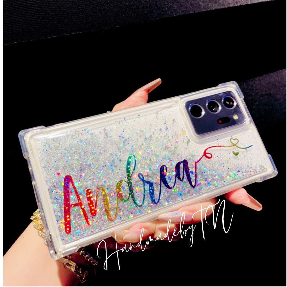 Handmade Glitter Phone Case for iPhone 16 Pro Max/14 Pro Max/13 Pro Max/11 & Galaxy S24 Ultra/S23 Ultra/S22 Ultra/S24 Plus | Sparkly Protective Cover for Everyday Use & Special Occasions