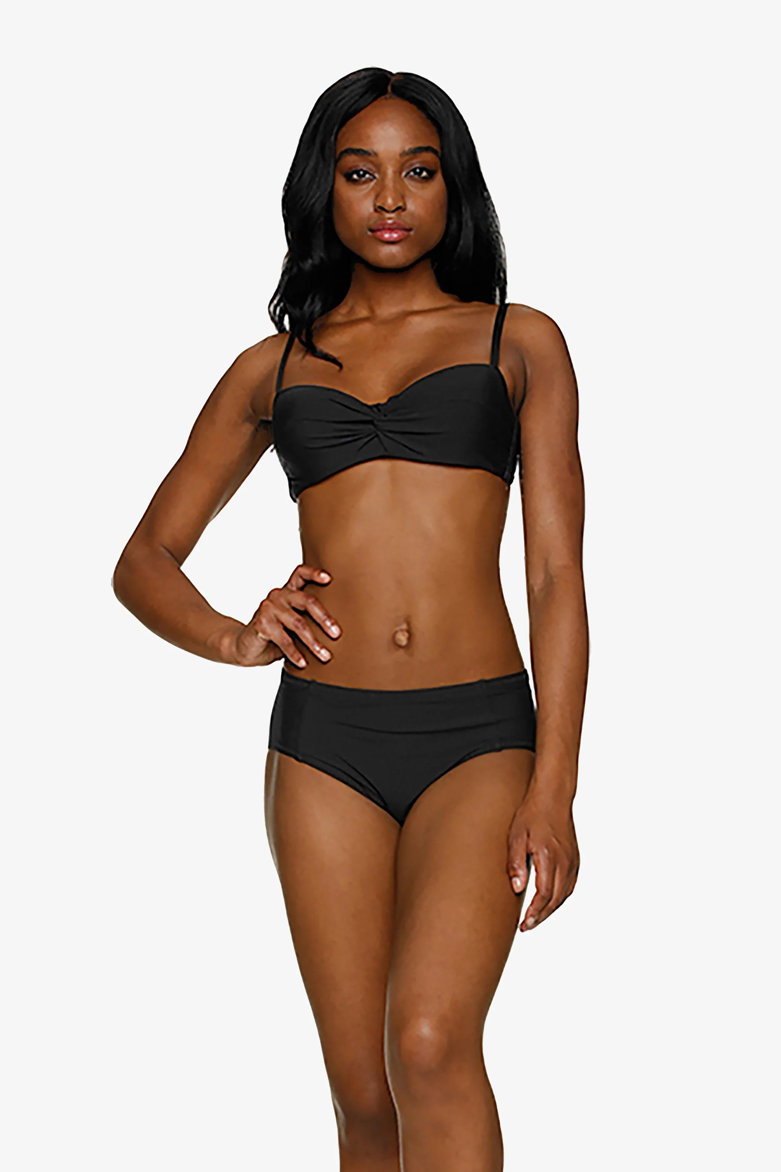 Fold Over Hipster Underwear for Women - Comfortable Black Cotton Panties for Daily Wear & Lounge