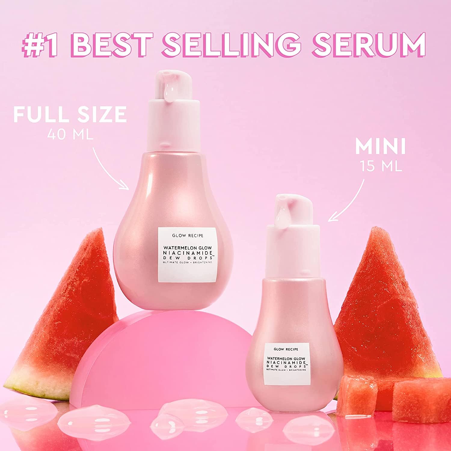 Glow Recipe Niacinamide Serum - Hydrating Korean Skincare for Dewy Glass Skin - Perfect for Day & Night Routine