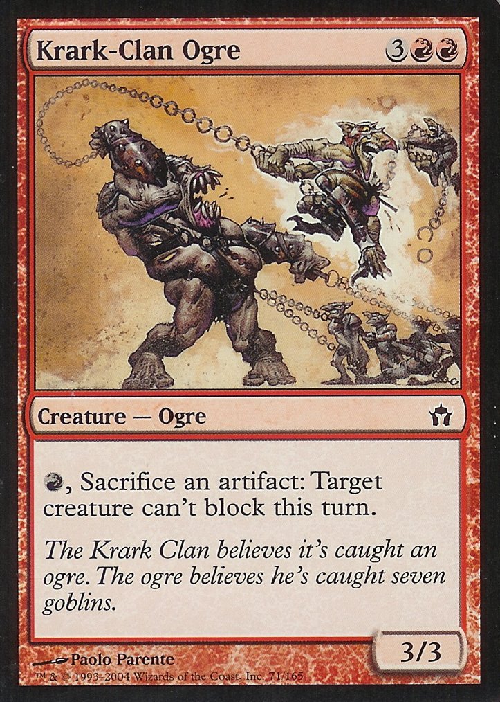 Magic: the Gathering - Krark-Clan Ogre - Fifth Dawn - Foil MTG Card | Rare Collectible Trading Card Game for Deck Building & Strategy Battles