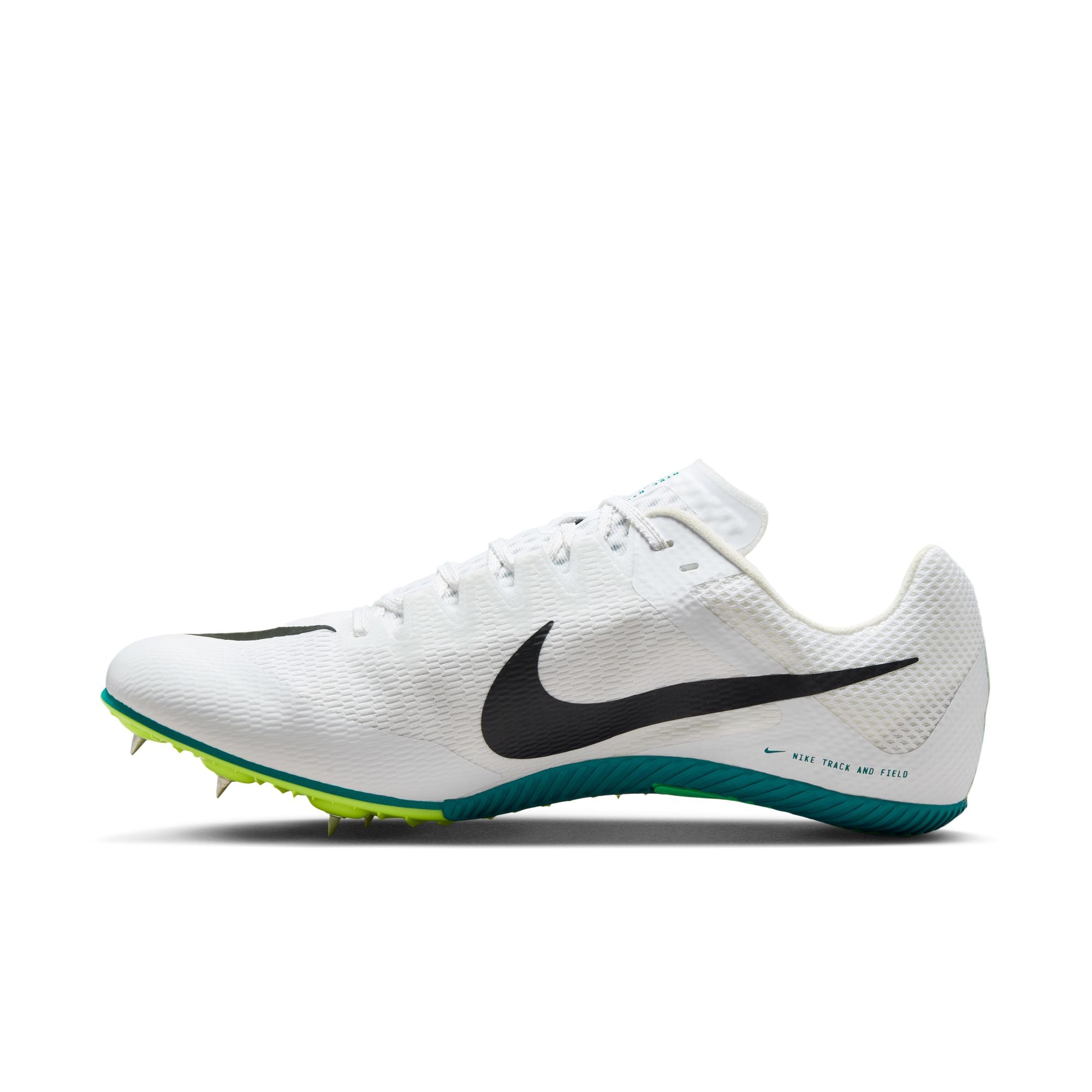 Unisex Zoom Rival Sprint Track & Field Running Shoes (White/Black/Bright Spruce/Vapor Green) - Lightweight Performance for Sprinting, Training & Competition
