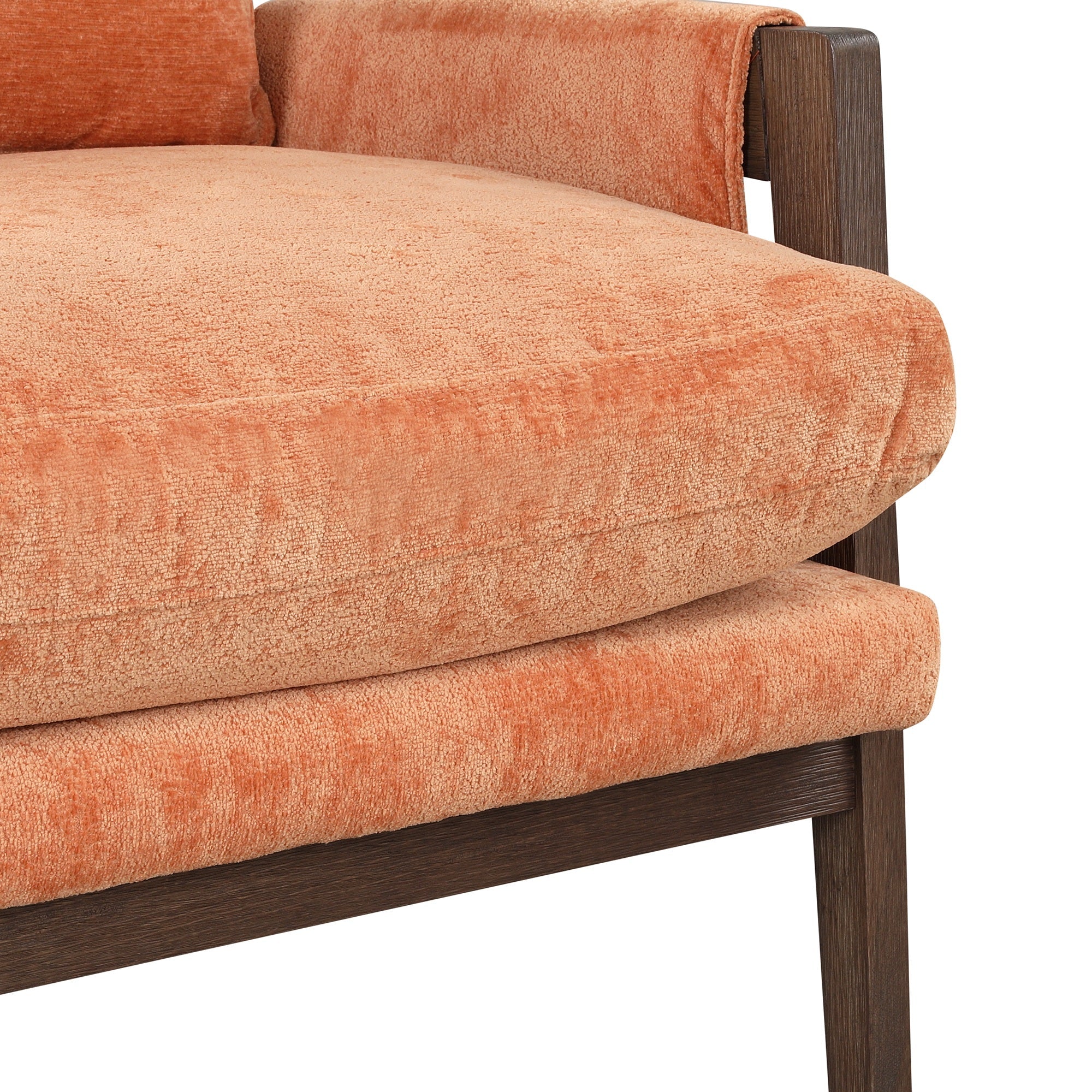 Kelly Mid Century Modern Velvet Accent Armchair - Stylish Roundhill Furniture for Living Room, Bedroom & Office - Comfortable Lounge Chair for Home Decor