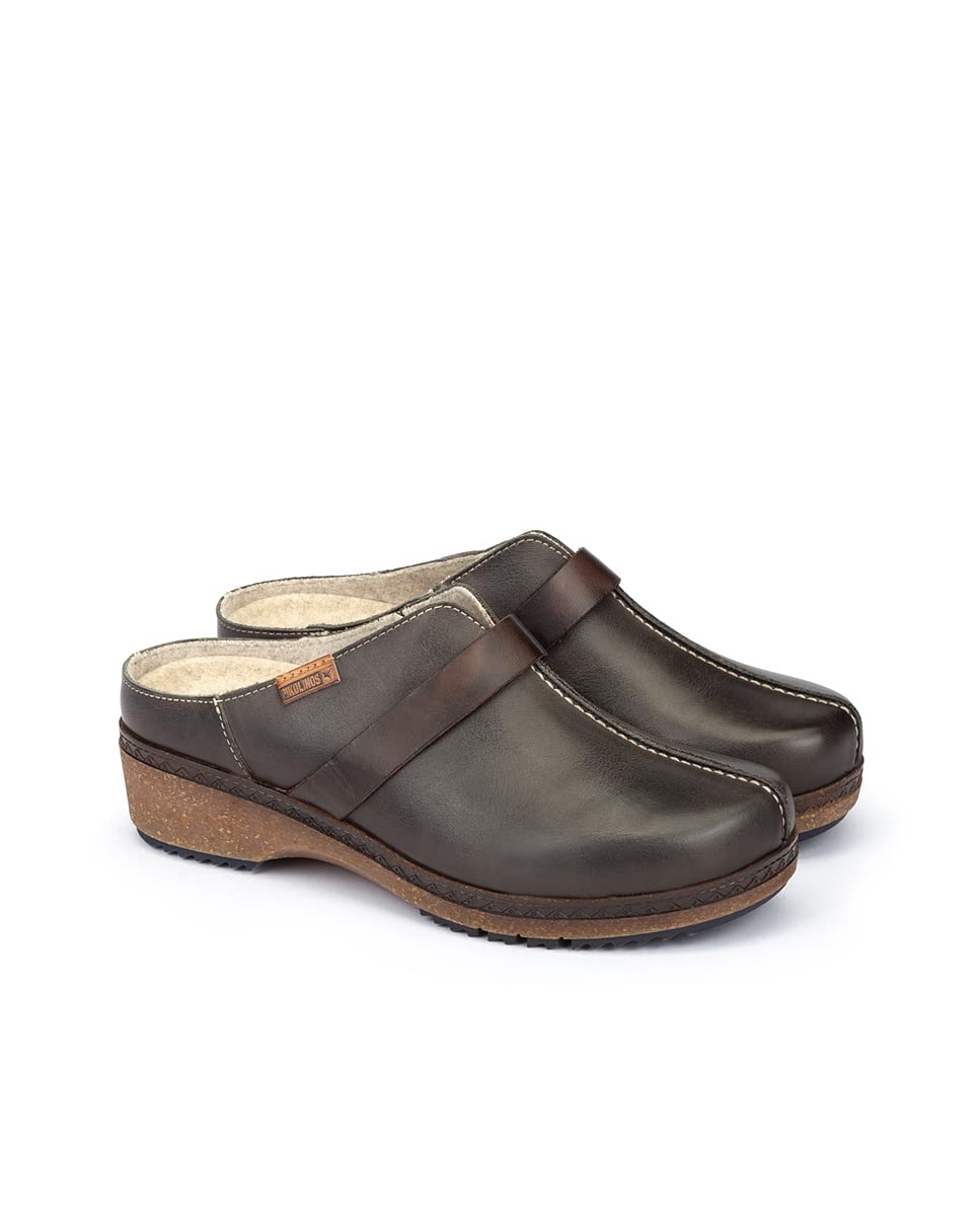 PIKOLINOS Women's Leather Clogs - Comfortable Slip-On Shoes for Casual Wear, Walking & Outdoor Activities
