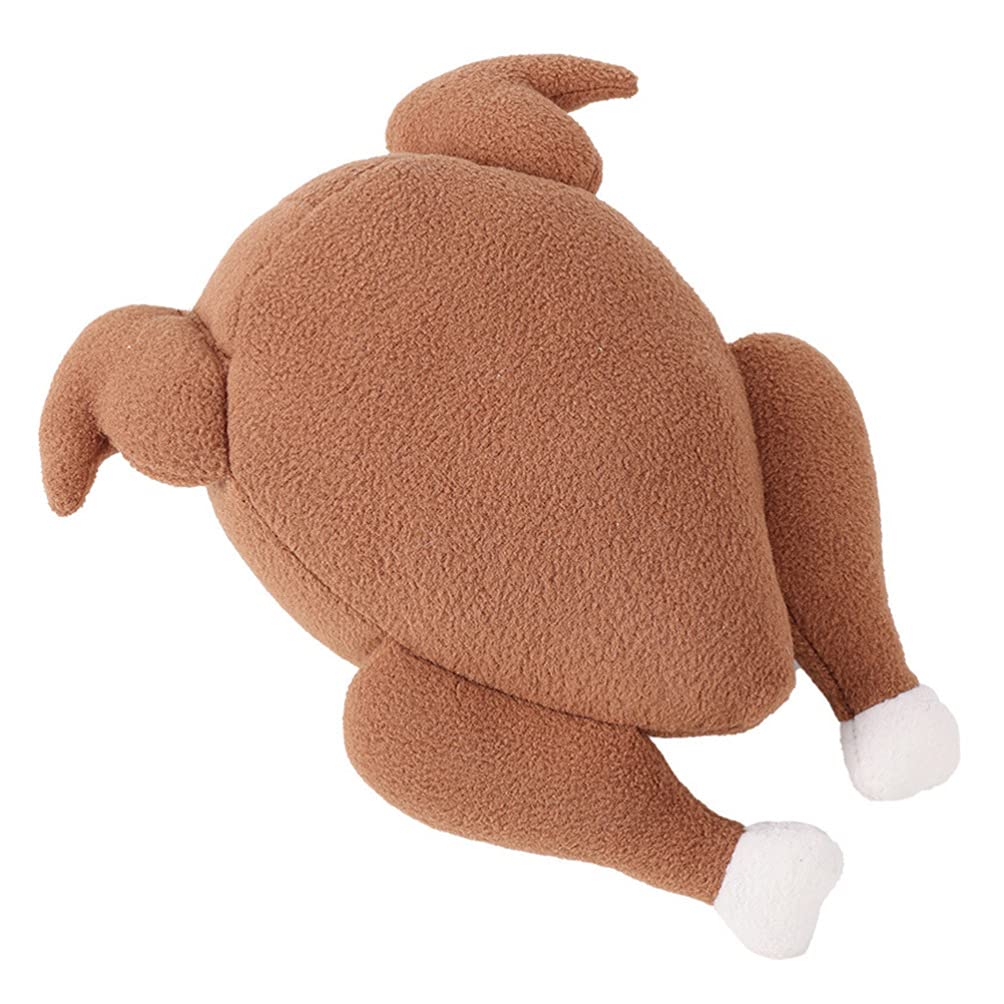 POPETPOP Plush Thanksgiving Turkey Toy - Funny Squeaky Dog Chew Toy, Interactive Snuffle Puzzle for Puppy Training & Mental Stimulation | Perfect for Holiday Playtime, Anxiety Relief & Bonding Activities