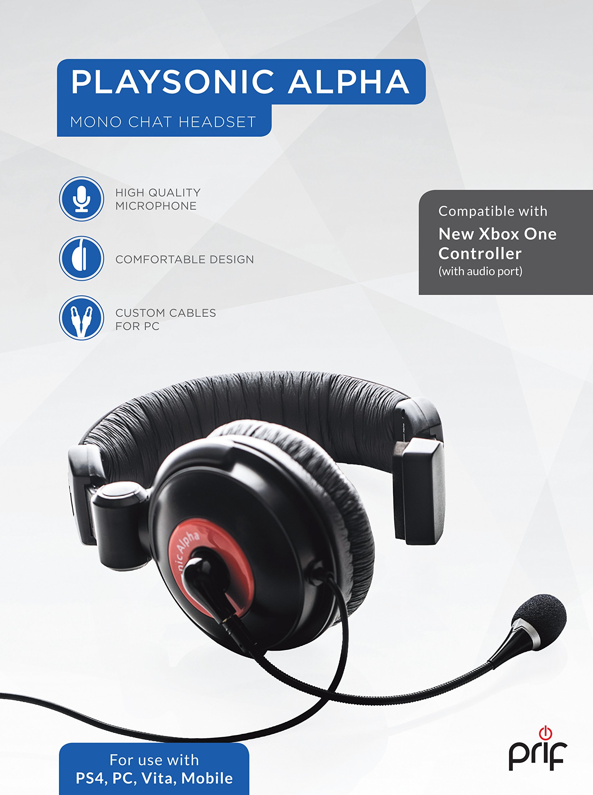 PlaySonic Alpha Gaming Headset for PS4 - Wireless Over-Ear Headphones with Noise Cancelling Mic, Surround Sound for Immersive Gameplay - Perfect for Fortnite, Call of Duty & Late-Night Gaming Sessions