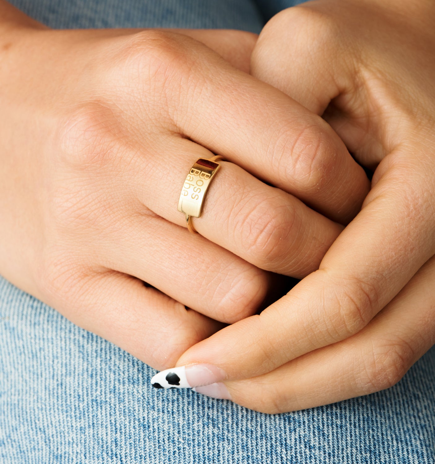 Personalized Bar Ring for Women - Custom Engraved Name & Date - Minimalist Dainty Jewelry Gift for Her - Perfect for Anniversaries, Birthdays & Special Occasions