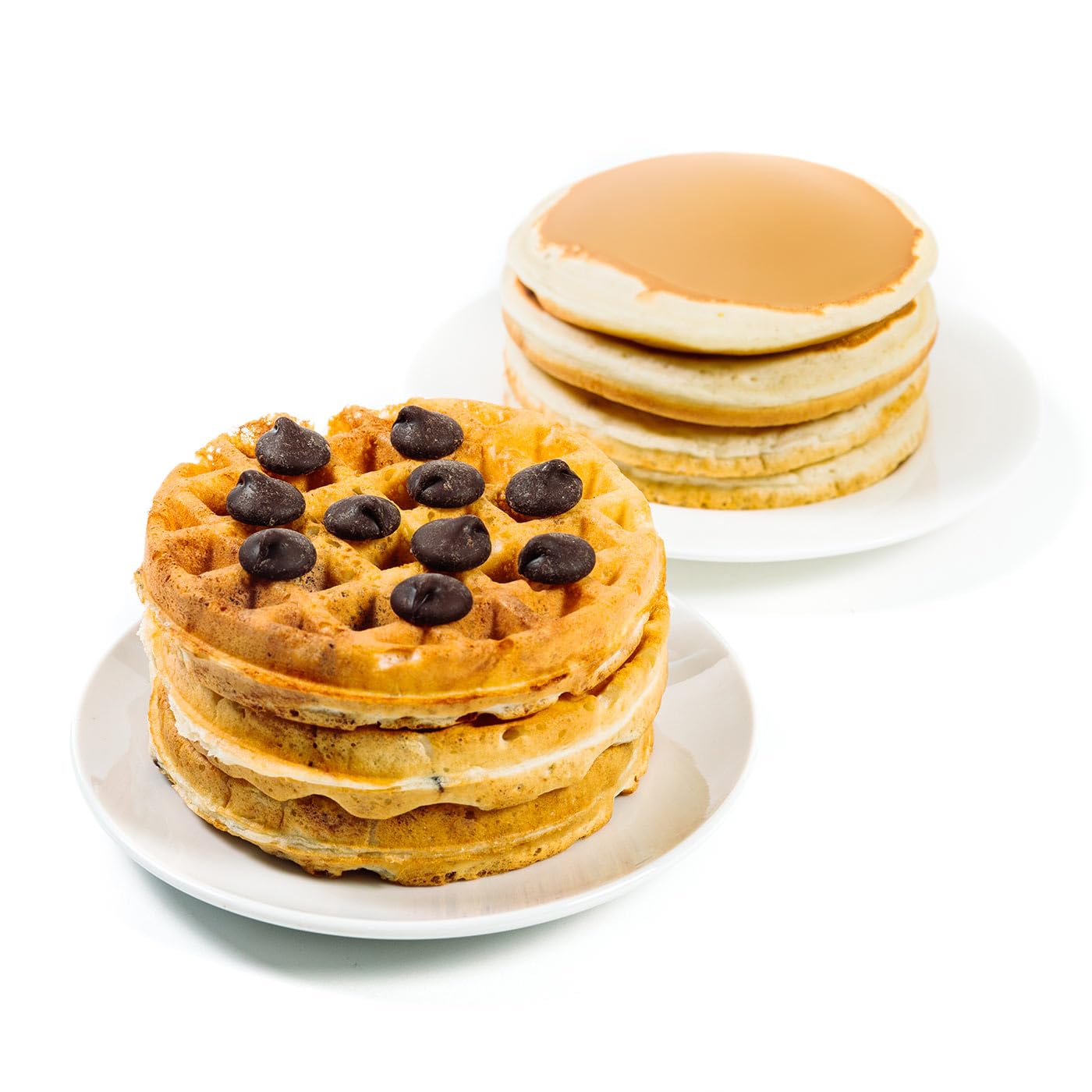 Wonderslim Protein Pancake & Waffle Mix - Chocolate Chip Flavor, Low Sugar, Low Calorie, High Protein (7 Pack) - Perfect for Keto Diet, Weight Loss & Healthy Breakfast