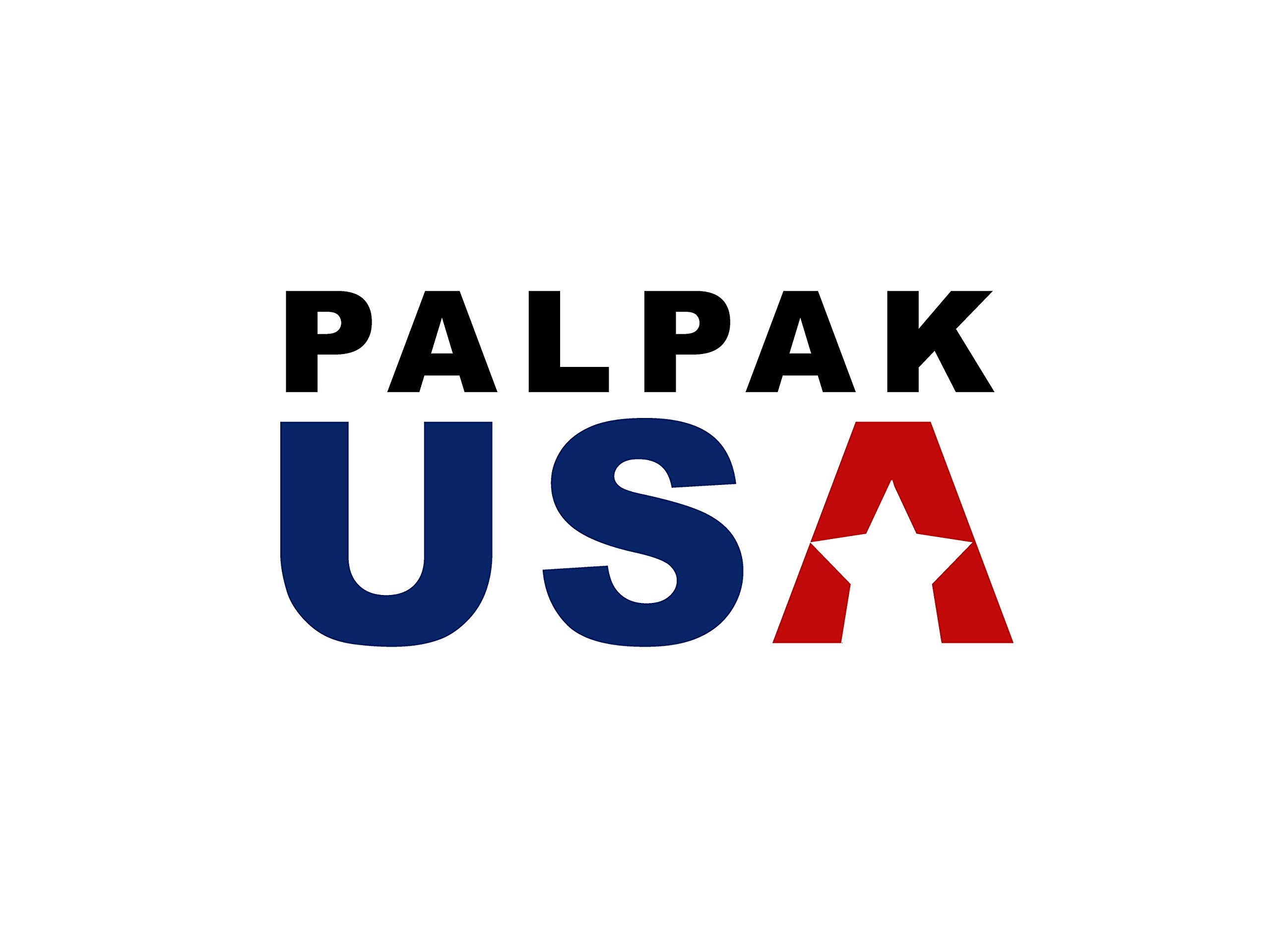 Industrial Strength Stretch Film Dispenser - Made in USA | Palpak100 Lightweight Pallet Wrapper with Tension Knob Adjustment | 3-Pack for Warehouse, Shipping & Logistics Packaging