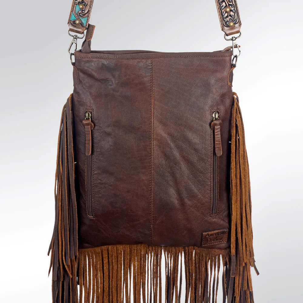 American Darling Genuine Leather Crossbody Bag for Women - Stylish Cowhide Purse for Daily Use, Travel & Shopping