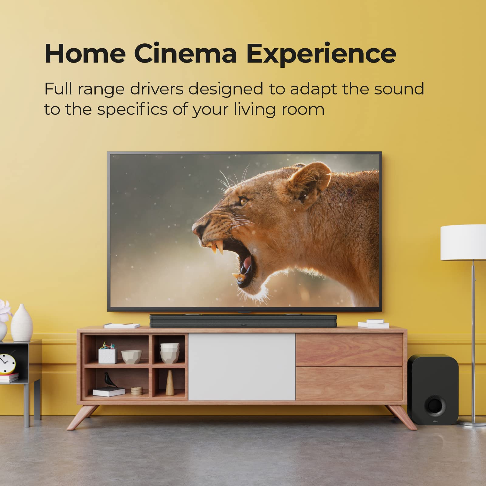 i-box 150W Soundbar with Wireless Subwoofer - 3D Surround Sound Bluetooth 5.0 TV Speaker System, HDMI ARC & Optical Input for Home Theater, Gaming & Movie Night Entertainment