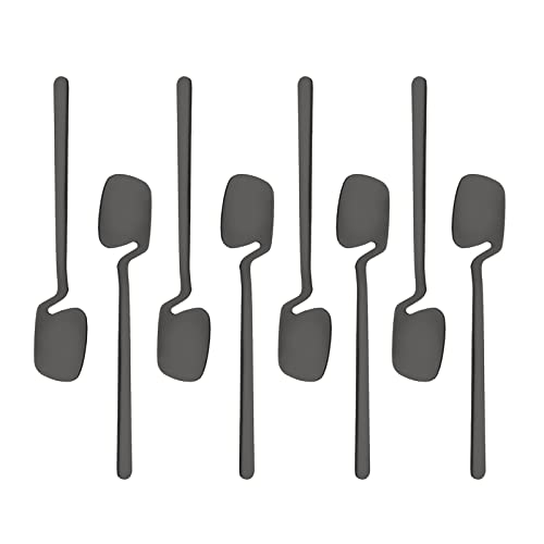 8Pcs teaspoon-Black