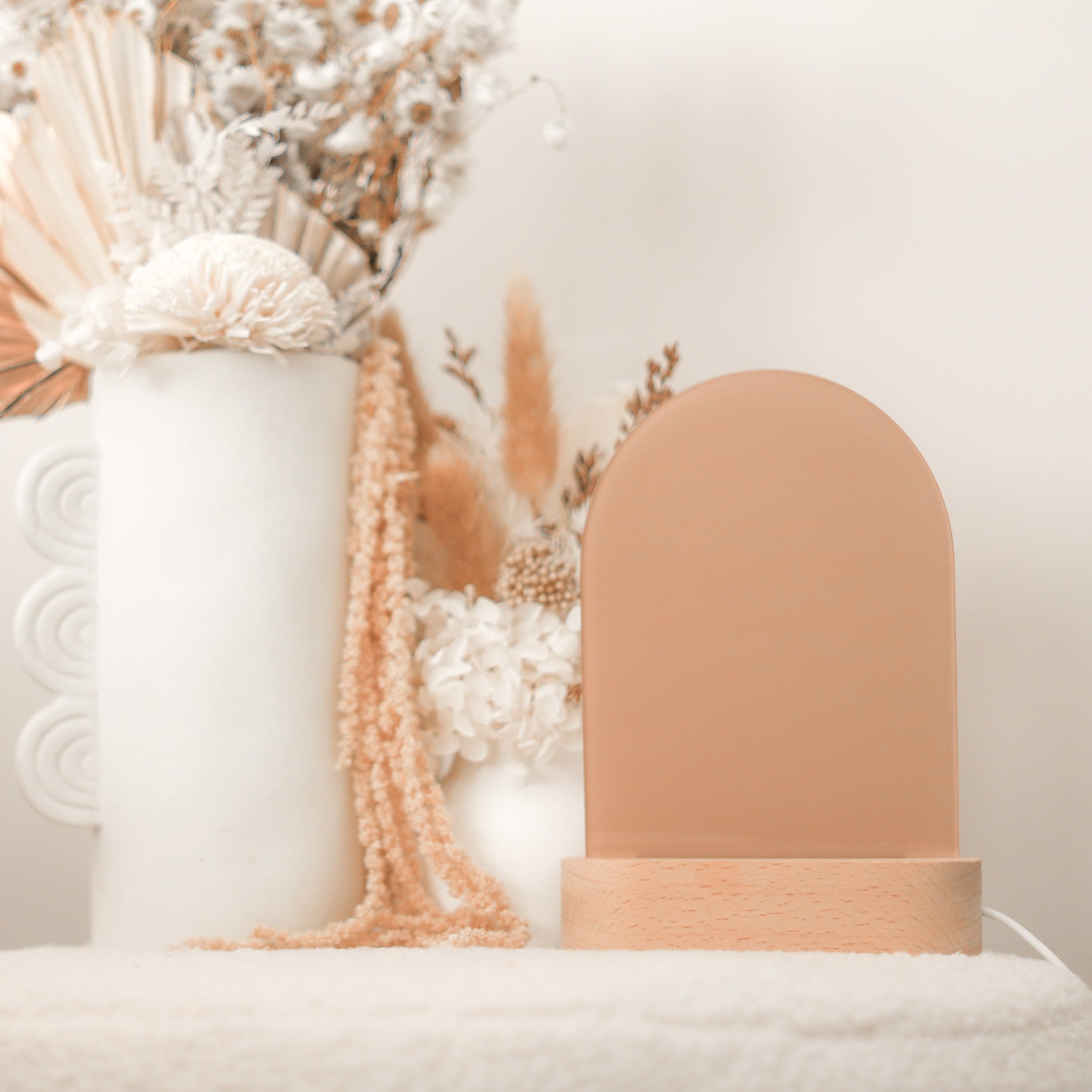 Floral Baby Birth Announcement Night Light - Soft Glow Nursery Decor for Newborns & Baby Showers