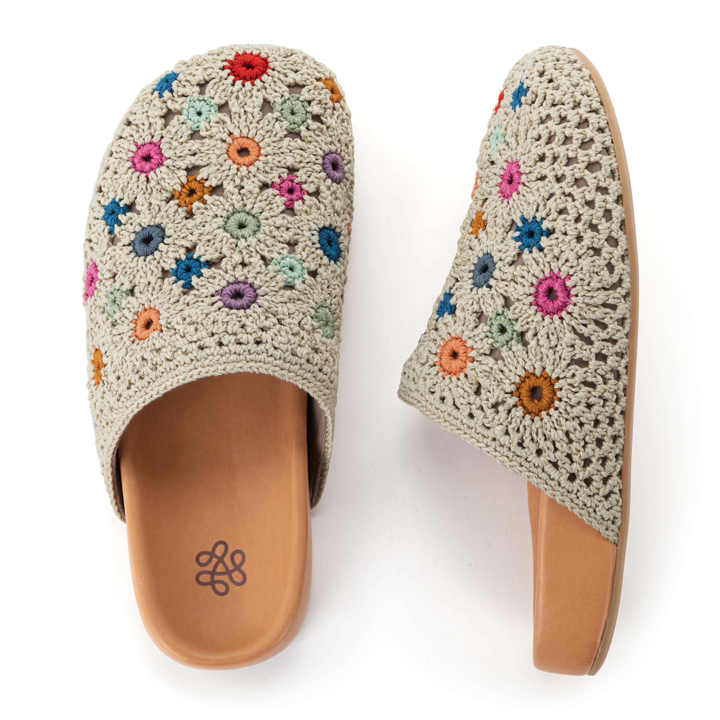 Bolinas Crochet Clogs for Women - Comfortable Handmade Summer Slide Sandals with Arch Support - Perfect for Beach, Pool, and Casual Outings