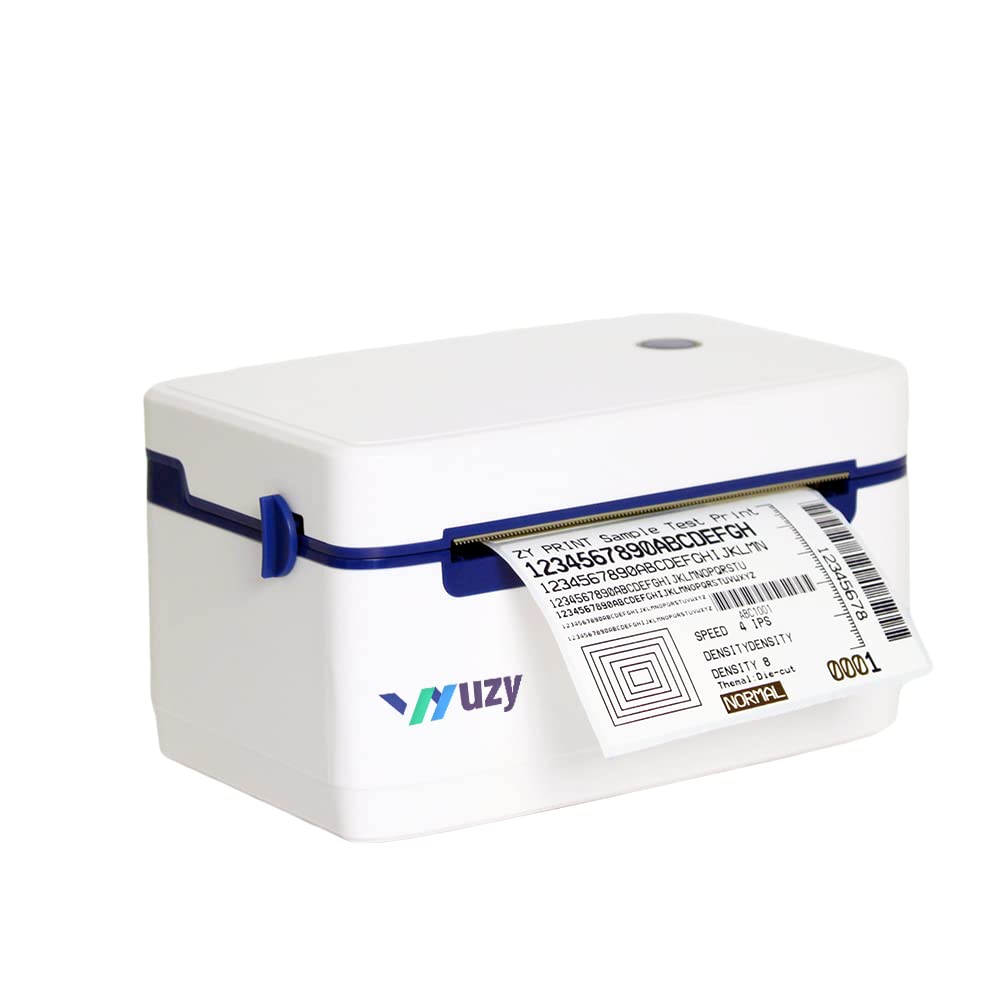 Wuzy 4x6 Commercial Grade Direct Thermal Shipping Label Printer - High Speed Label Maker for Etsy, Shopify, eBay, Amazon - Works with FedEx, UPS, USPS - Perfect for Home & Small Business Shipping Needs