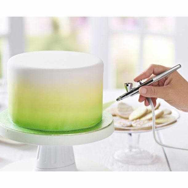 Professional Airbrush Kit - Bakell Gold Edition Airbrush Gun for Cake Decorating, Nail Art, Tattoo & Model Painting | High Precision Spray Tool for Artists & DIY Crafts
