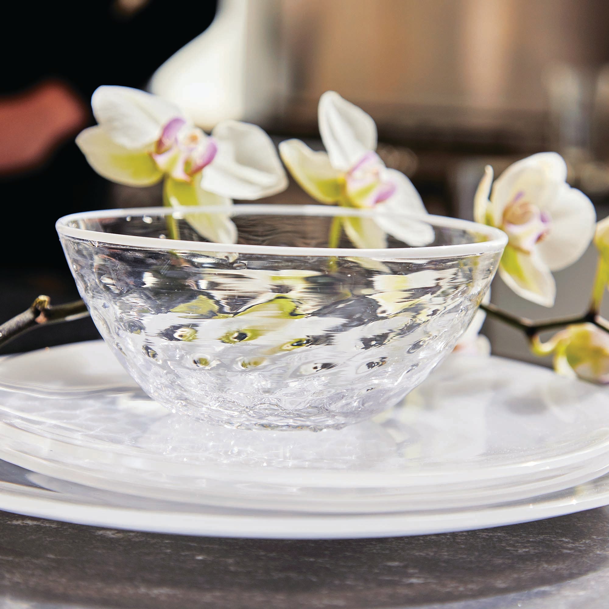 Premium Alabaster White Porcelain Dinner Plates - Set of 4 - Elegant Tableware for Fine Dining, Wedding Registry & Dinner Parties