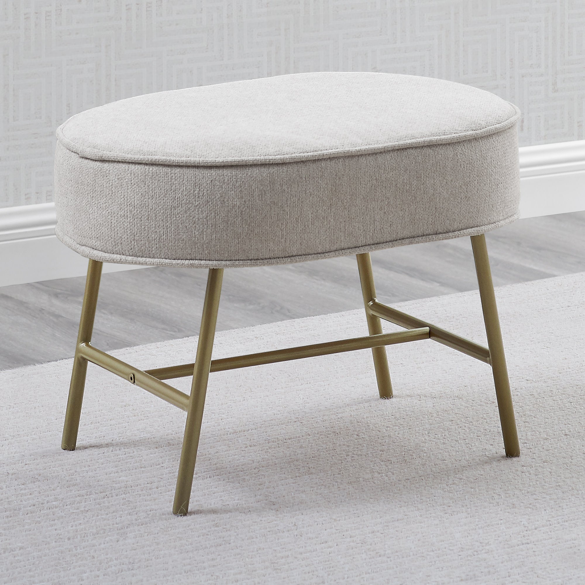 Ella Ottoman with LiveSmart Evolve Fabric - Modern Storage Footrest for Living Room, Bedroom & Office - Soft & Durable Upholstered Stool with Hidden Storage Compartment - Perfect for Small Spaces & Home Decor