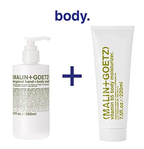 Malin + Goetz Bergamot Hand & Body Wash - 16 oz Unisex Cleanser for Soft Skin | Perfect for Daily Shower & Hand Washing at Home, Gym, or Travel