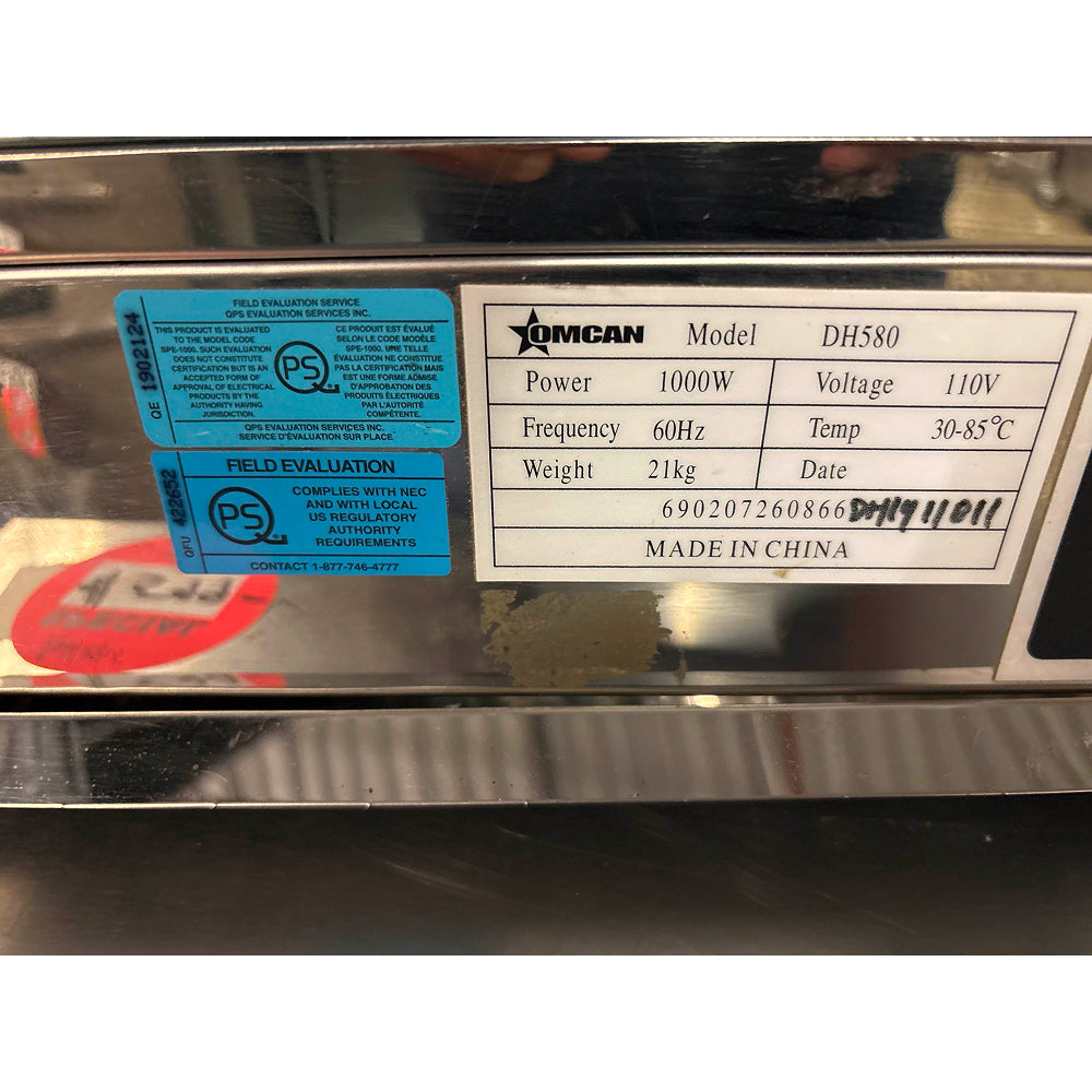 USED Nella 25 Rectangular Display Warmer 26086 - Perfect for Restaurants, Cafes & Buffets to Keep Food Warm