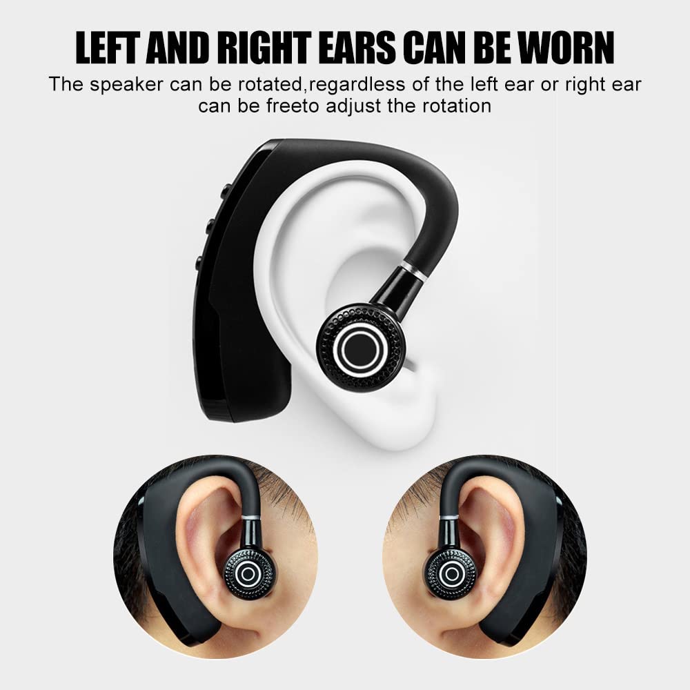 YYBarbAnn Wireless Earbuds - Bluetooth 5.0 Mono Headset with 25H Talk Time, HD Microphone & CVC8.0 Noise Cancellation, 270° Rotatable for Comfortable Fit - Perfect for Work, Driving, Gym & Outdoor Activities
