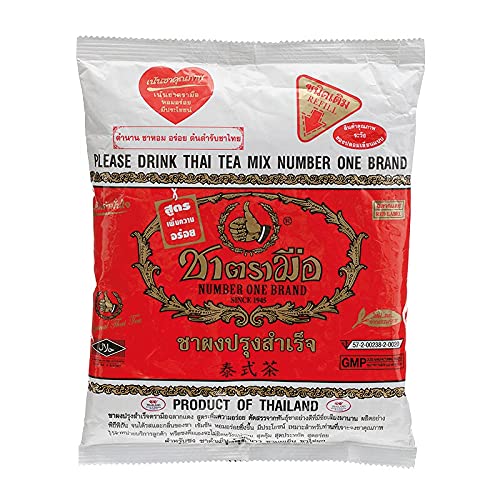 ChaTraMue Authentic Thai Iced Tea Mix 200g - Premium Imported from Thailand - Perfect for Bubble Tea, Milk Tea & Desserts - Original Number One Thai Tea Blend