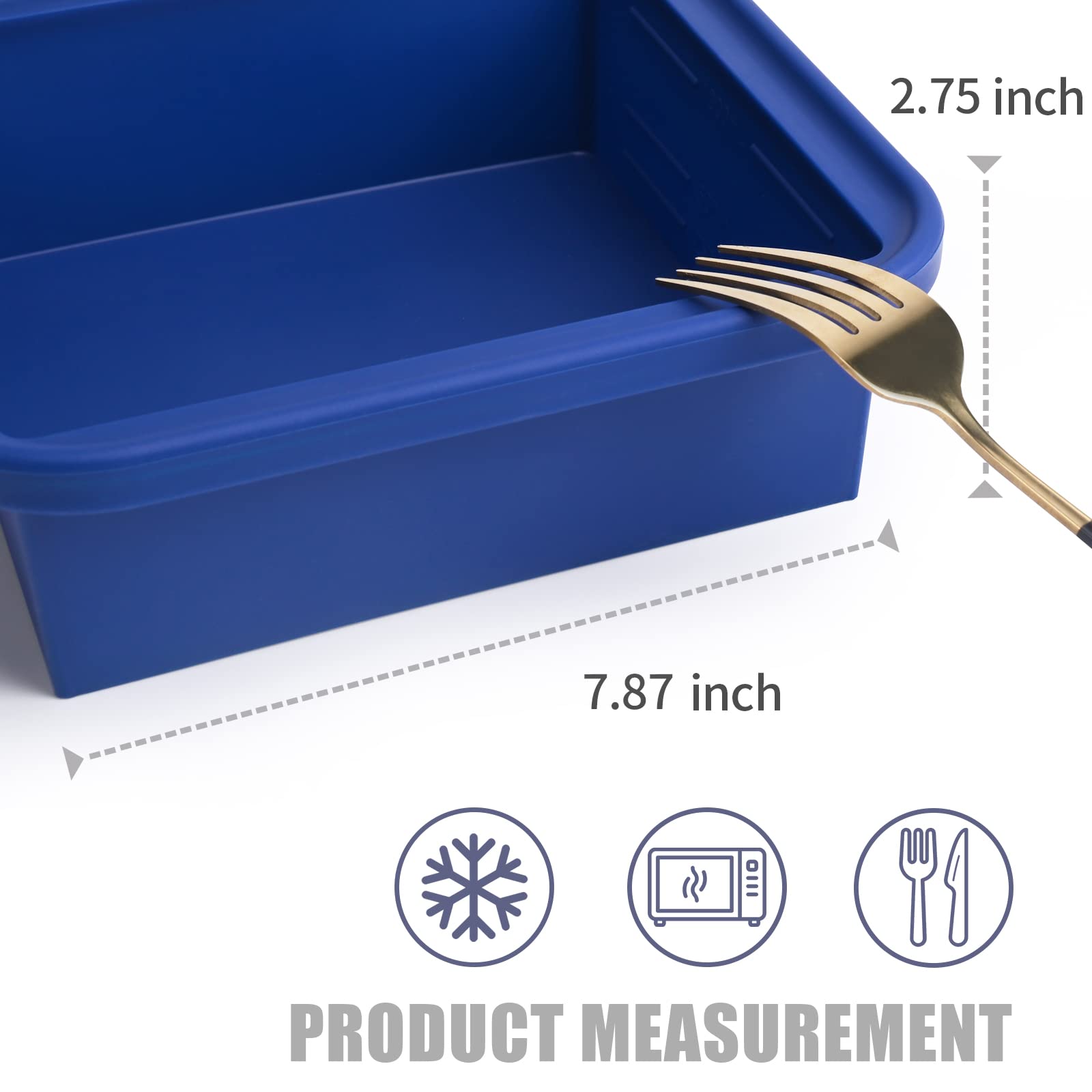 4 Cup Silicone Freezer Tray with Lid - 1 Pack Leak-Proof Soup Ice Cube Mold for Easy Food Storage | Perfect for Freezing Broth, Stew, Sauce & Meal Prep (BPA-Free, Dishwasher Safe)