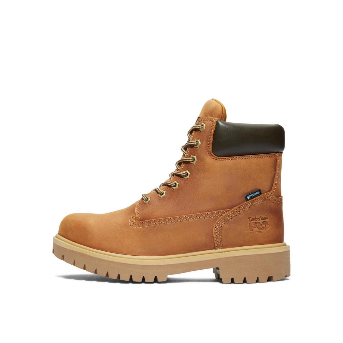 6 Inch Soft Toe Waterproof Work Boots for Men - Comfortable & Durable Direct Attach Safety Shoes - Ideal for Construction, Hiking & Outdoor Activities