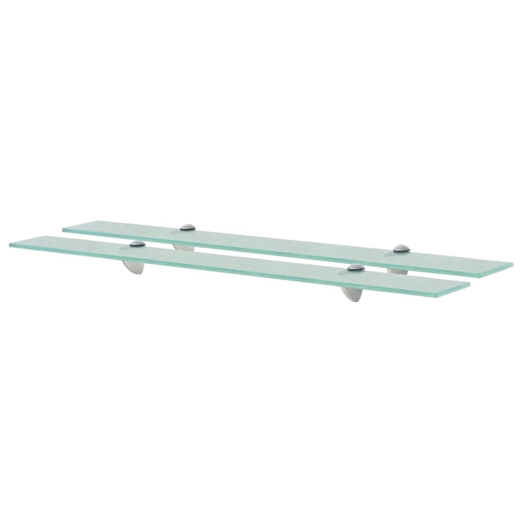 Tempered Glass Bathroom Shelf - 2 Pack 31.5