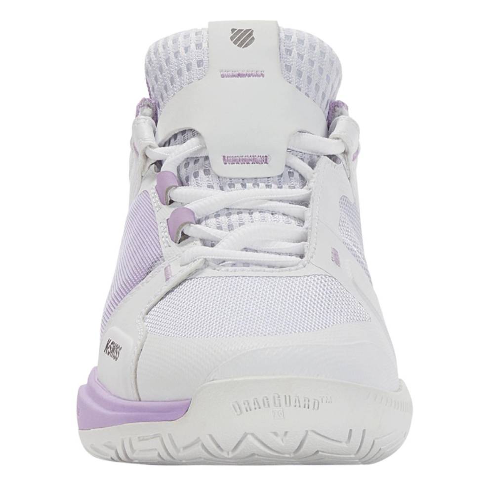K Swiss Ultrashot Team Women's Tennis Shoes - White & Purple | Lightweight & Durable Court Shoes for Women | Perfect for Tennis, Training & Casual Wear