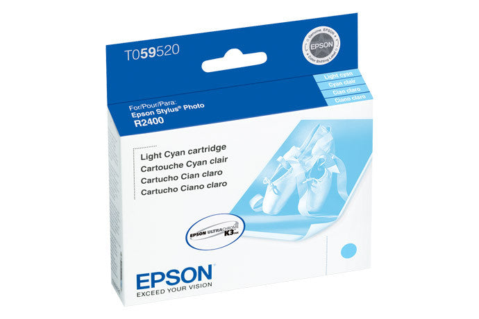 Epson T059520 R2400 Ink Cartridge - Light Cyan | High-Quality Replacement Ink for Photo Printing & Graphic Design