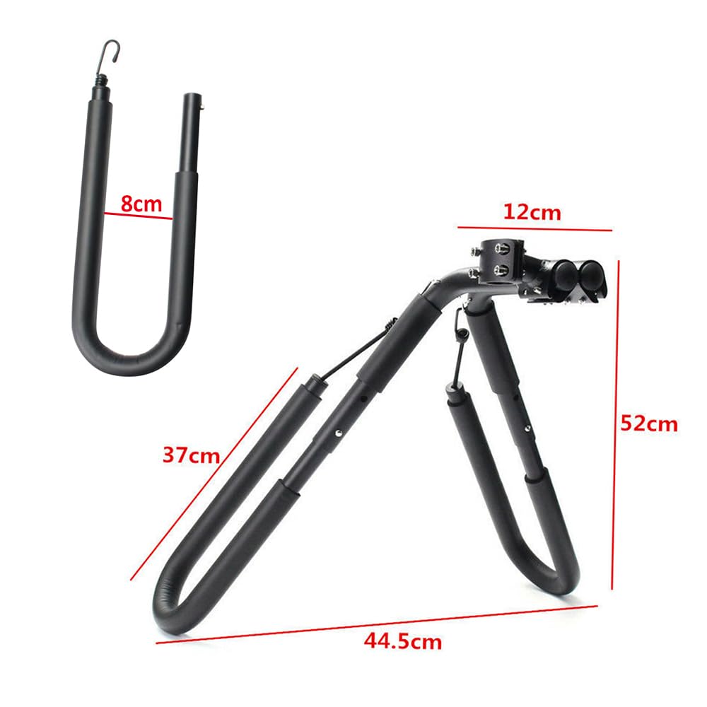 Tidyard Adjustable Anti-Slip Bike Surfboard Rack - Secure Carrier for Surfboards, Kiteboards & Skimboards - Perfect for Beach Commuting & Water Sports Adventures