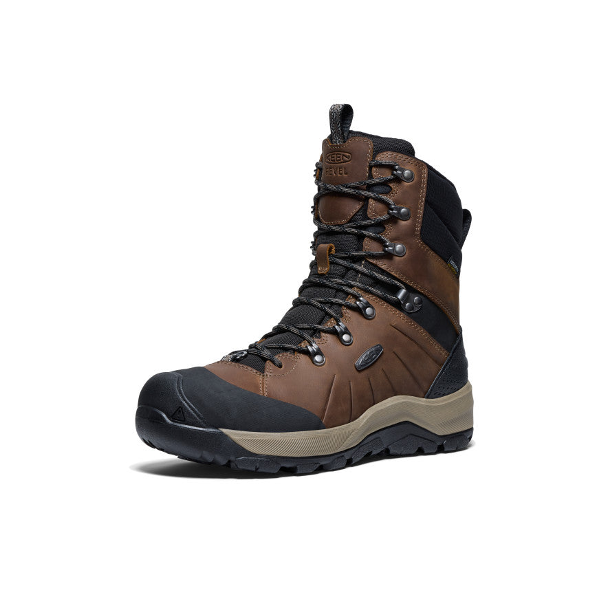 Men's Revel IV High Polar Waterproof Winter Boots - Insulated Snow Boots for Hiking & Outdoor Activities | Canteen/Black | Perfect for Snowshoeing, Ice Fishing & Cold Weather Adventures