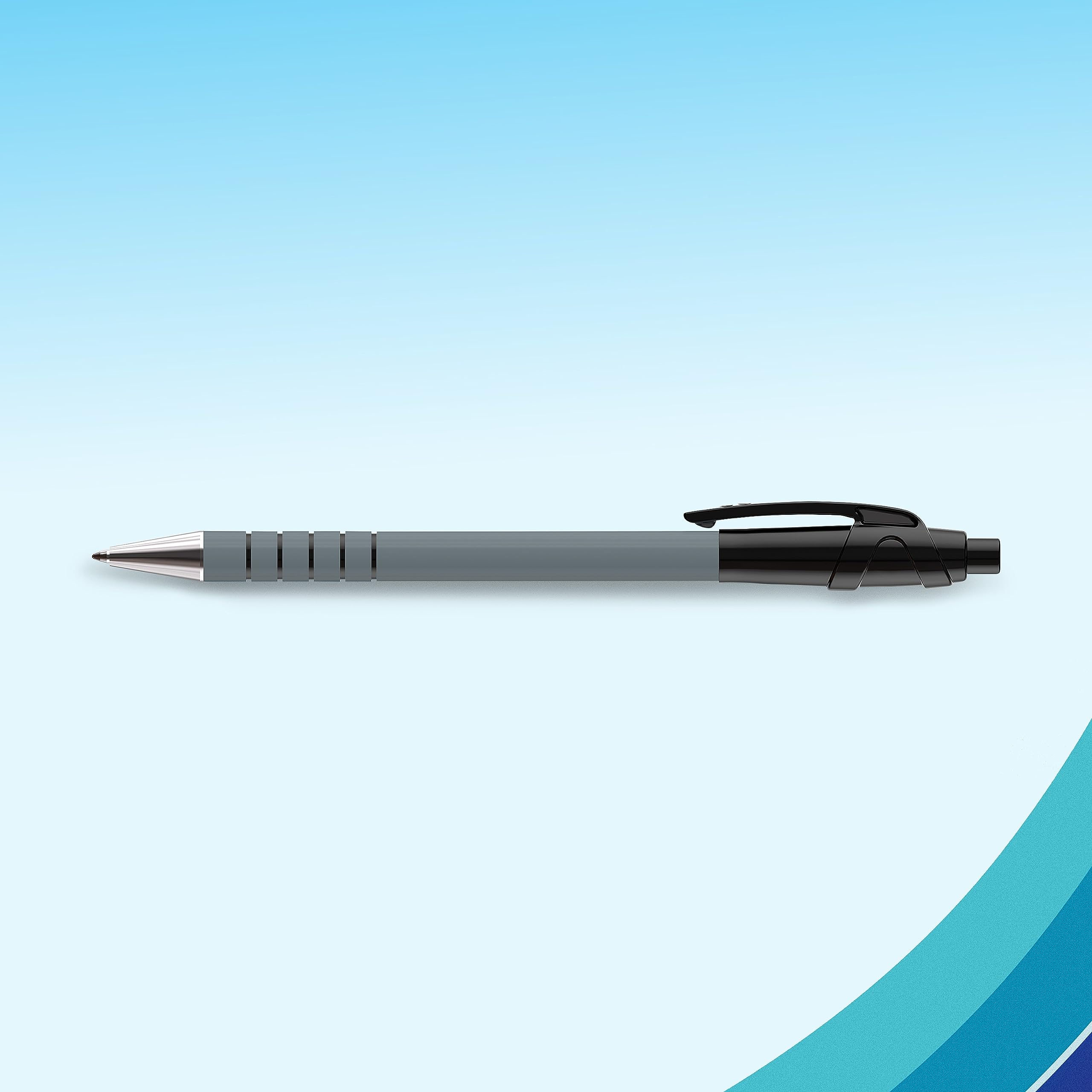 Paper Mate Flexgrip Ultra Retractable Ballpoint Pens - Medium Point 1.0mm Black Ink (36 Count Pack) | Smooth Writing for Office, School & Note Taking | Comfort Grip for Extended Use