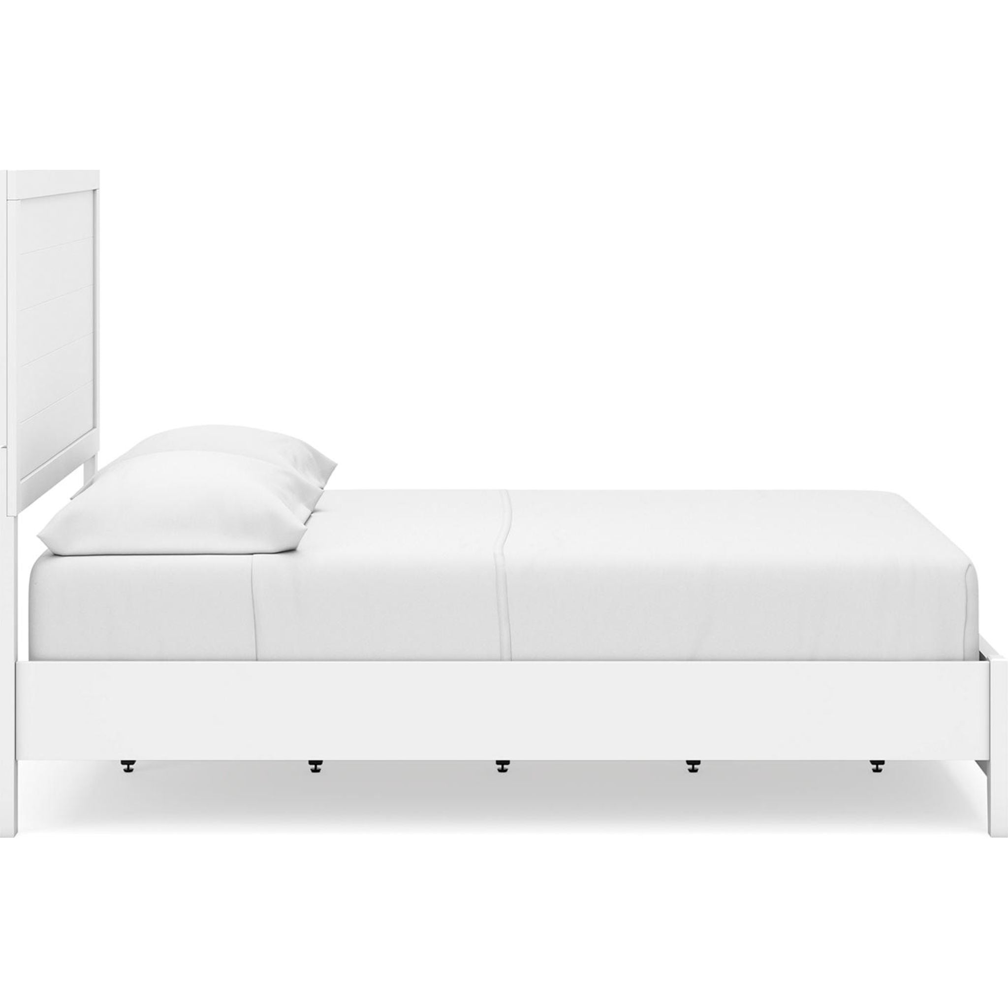 Binterglen 6-Piece Full Panel Bedroom Set in White - Modern Bed Frame, Nightstands & Dresser for Cozy Home Decor