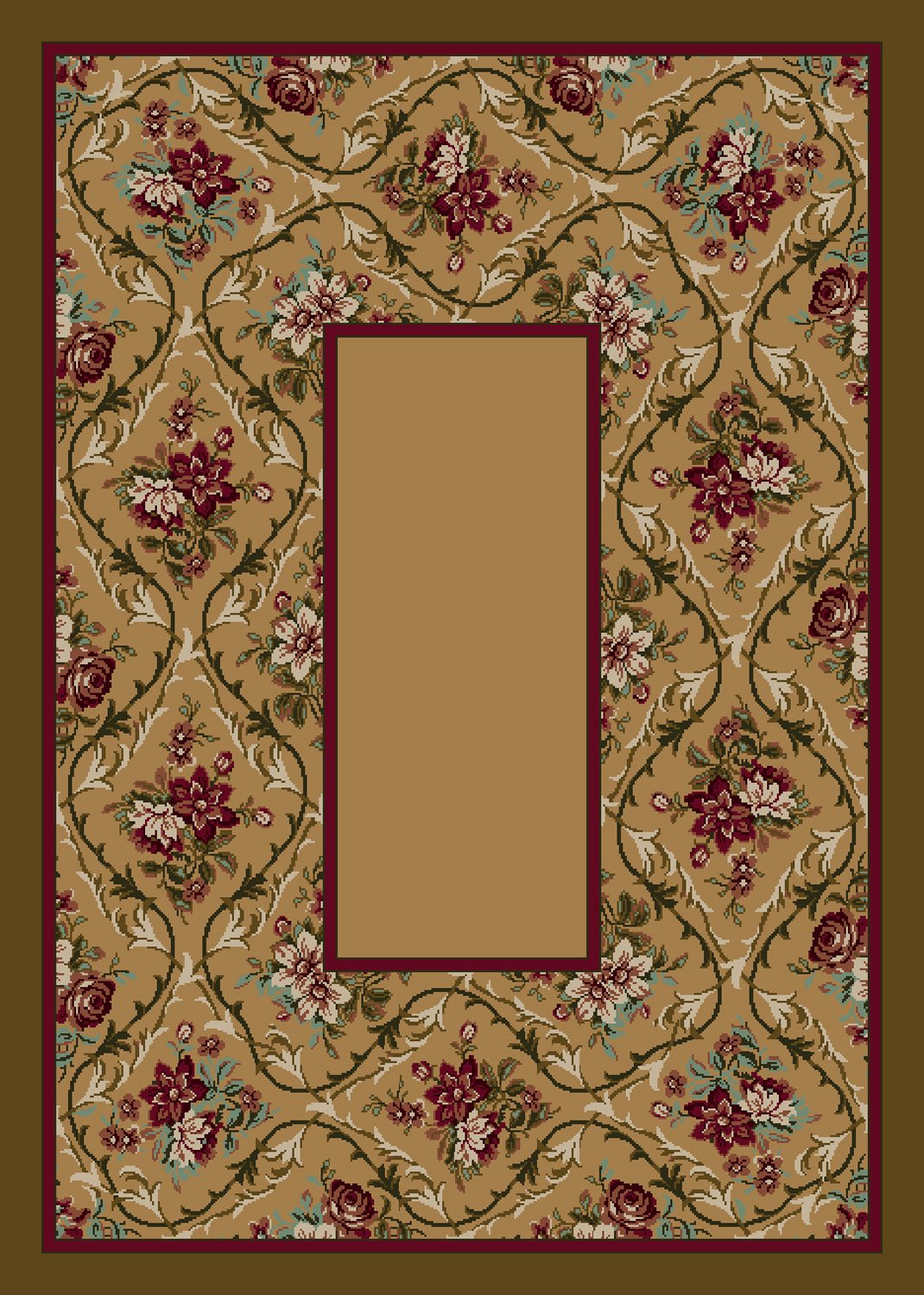 Bouquet Lace Maize Area Rug 3'10
