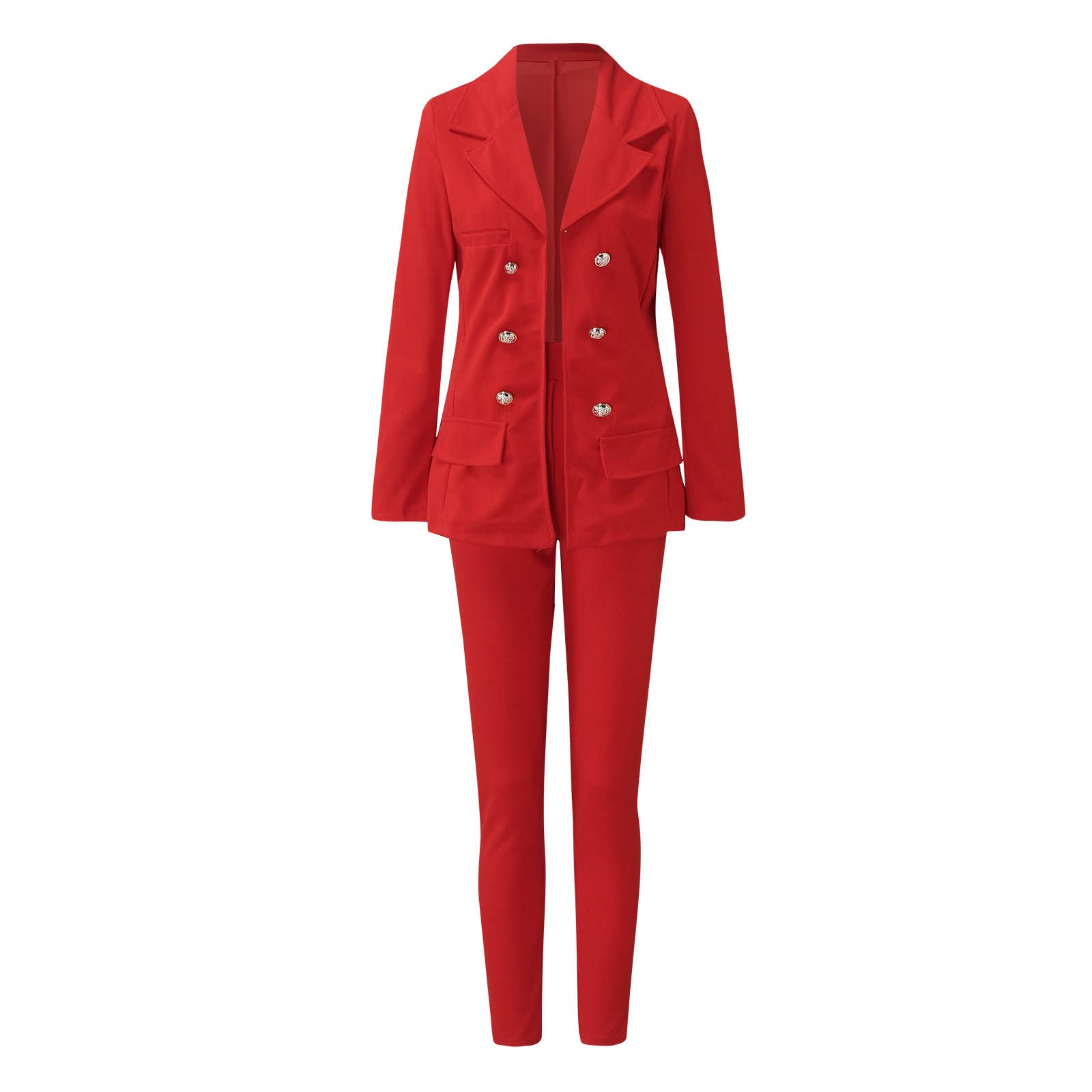 Women's Lightweight Blazer Suit Set - Elegant & Printed for Office & Parties