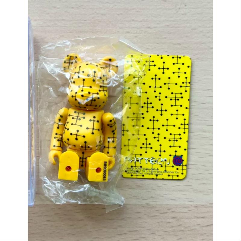 Bearbrick Series 9 Eames Acupuncture Yellow 100% Collectible Art Toy - Perfect for Home Display, Office Decor & Anime Collections